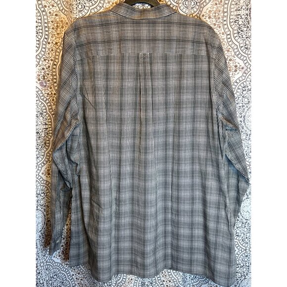 Eddie Bauer Womens Gray Plaid Button-Down Shirt T2XL - Picture 3 of 12